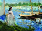 Edouard Manet - The-Banks of the Seine at Argenteuil