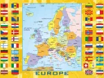 European Map with Flags