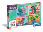 Puzzle 4 in 1 - Stitch and his friends