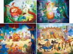 Once upon a time - 4 Progressive Puzzles (20/60/100/180 Pieces)