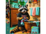 Pets & People Stuff - Raccoon Laundry Day