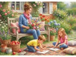 Family in the Garden