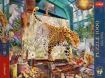 Tea Time - Leopards in the Painting Studio