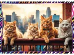 4 Puzzles - Funny animals