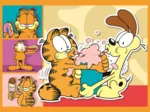 4 Puzzles - Garfield Loves Lasagna
