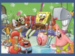4 Puzzles - SpongeBob's underwater life