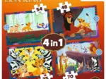 4 Puzzles - Brave Lion King