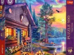 Tea Time - Evening Sunset Cabin
