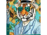 Pets as Art - Mr. Tiger and the Sunflowers