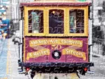 Plastic Puzzle - Cable Cars on California Street, San Francisco