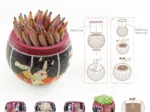 3D Puzzle - Flower Pot - Singing Birds and Flowers